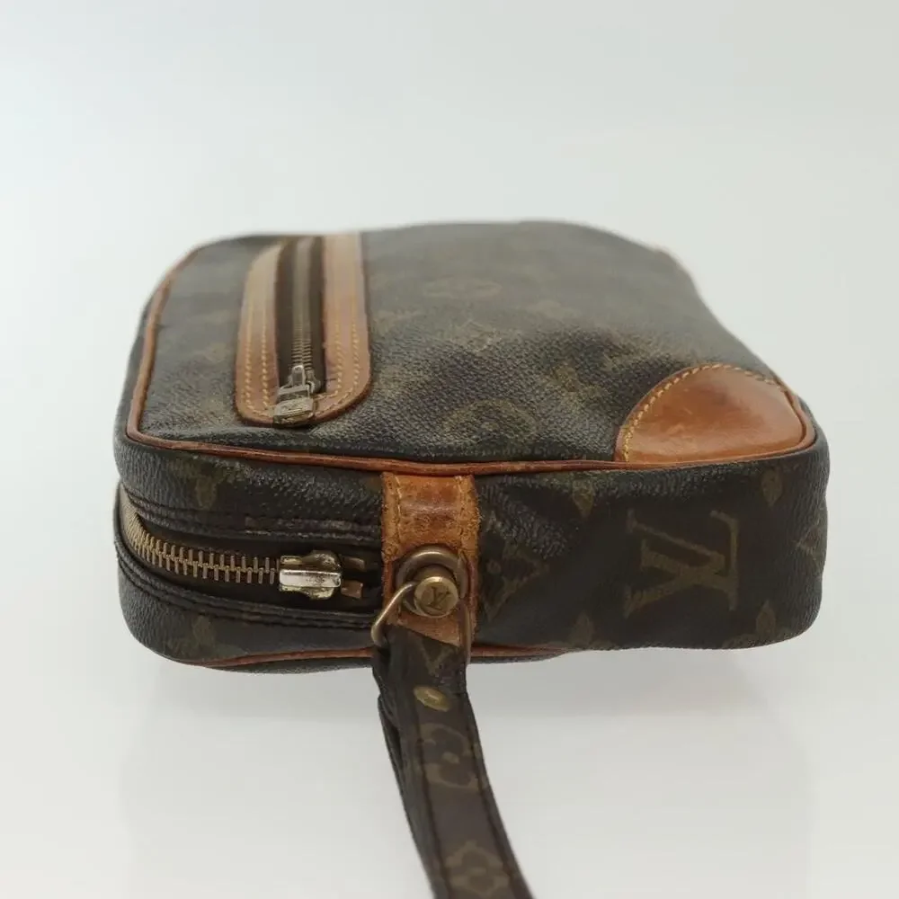 Louis Vuitton Monogram Marly Dragonne GM Clutch Bag Brown